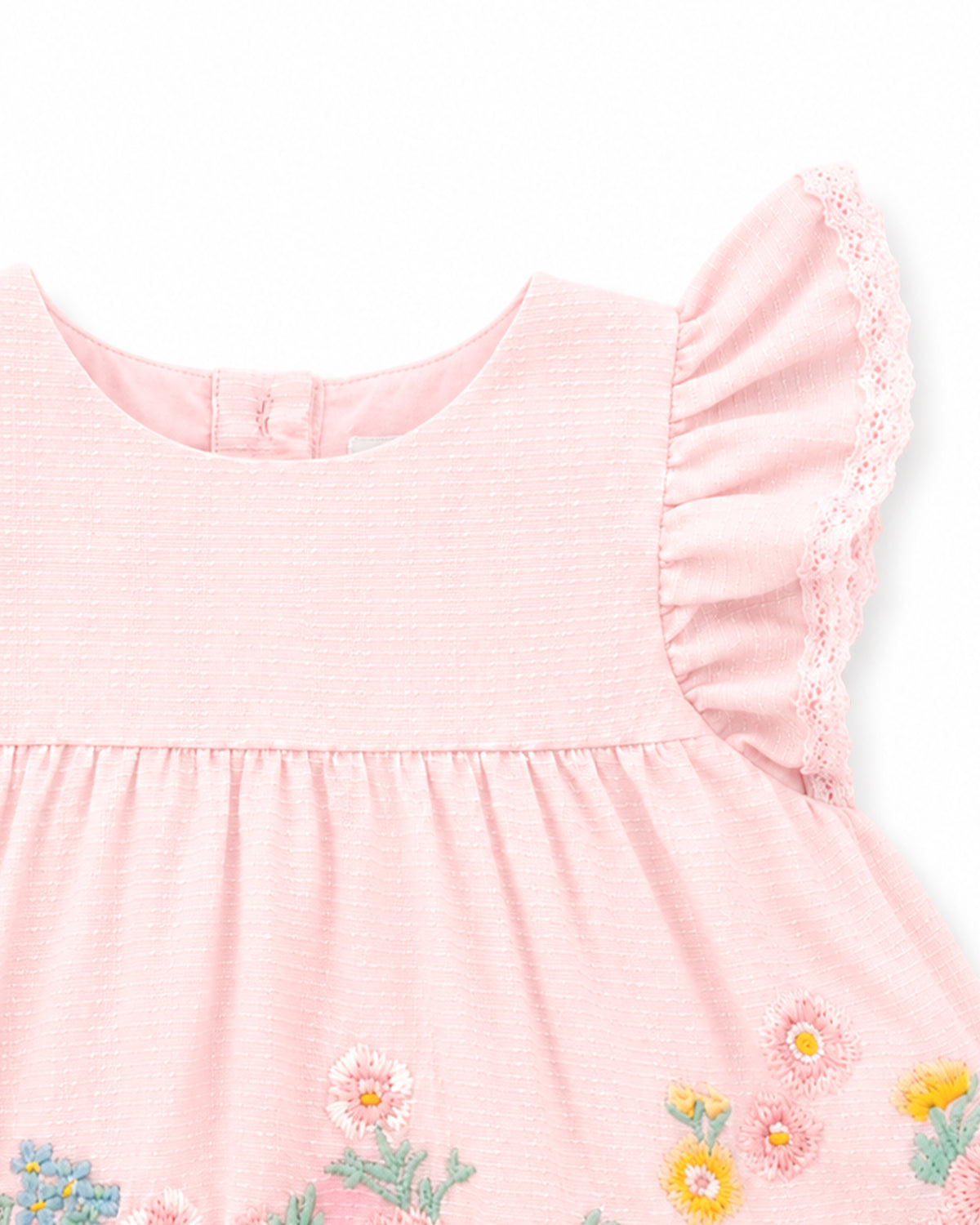 Minihaha Pia Embroidery Overlay Bodysuit