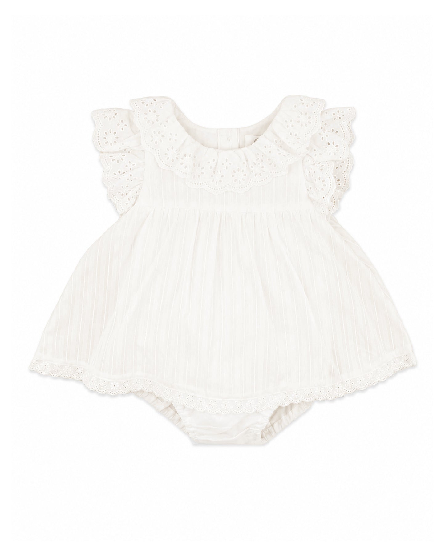 Minihaha Willa Cream Overlay Bodysuit