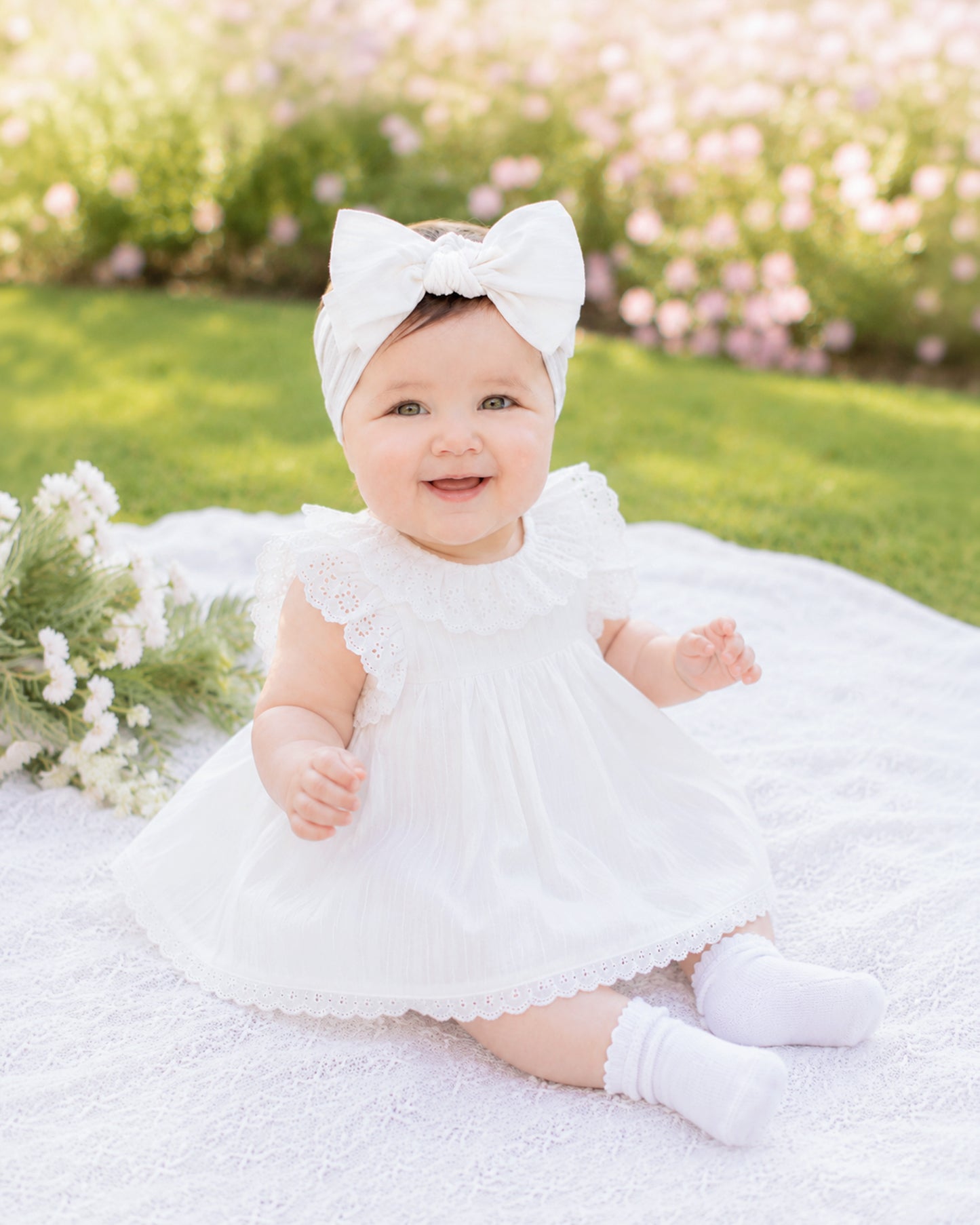 Minihaha Willa Cream Overlay Bodysuit