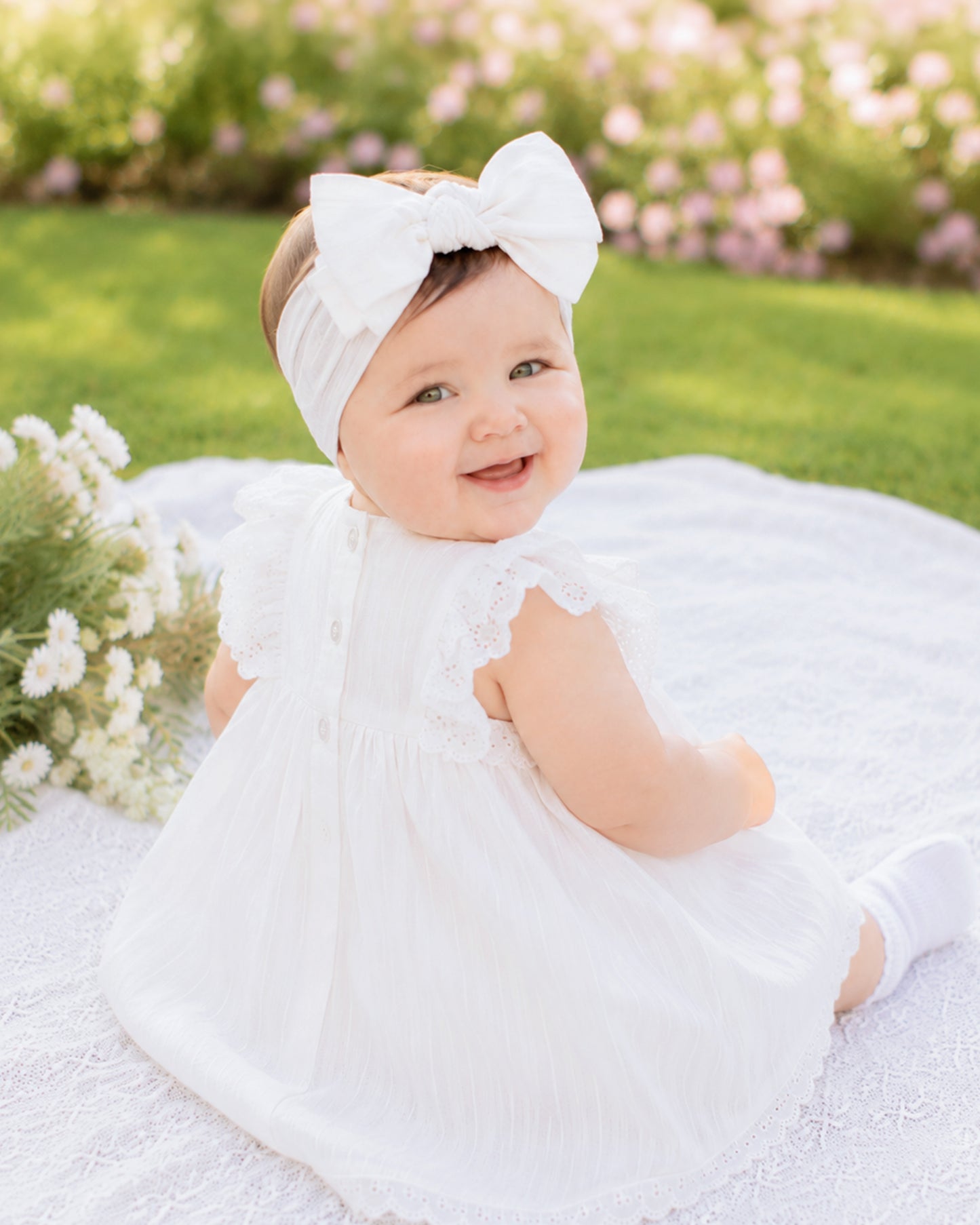 Minihaha Willa Cream Overlay Bodysuit