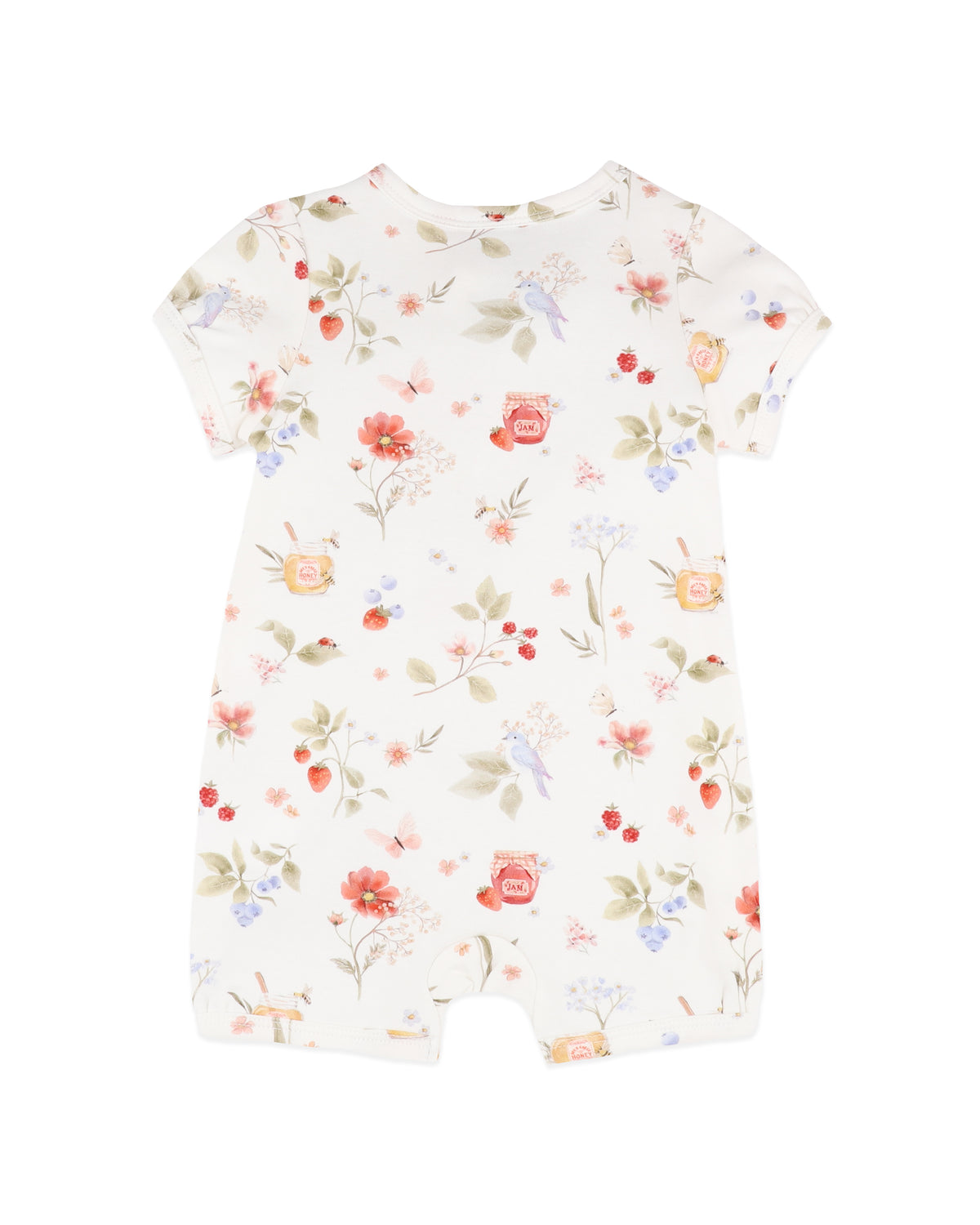 Minihaha Poppy Organic Short Sleeve Zip Zomper