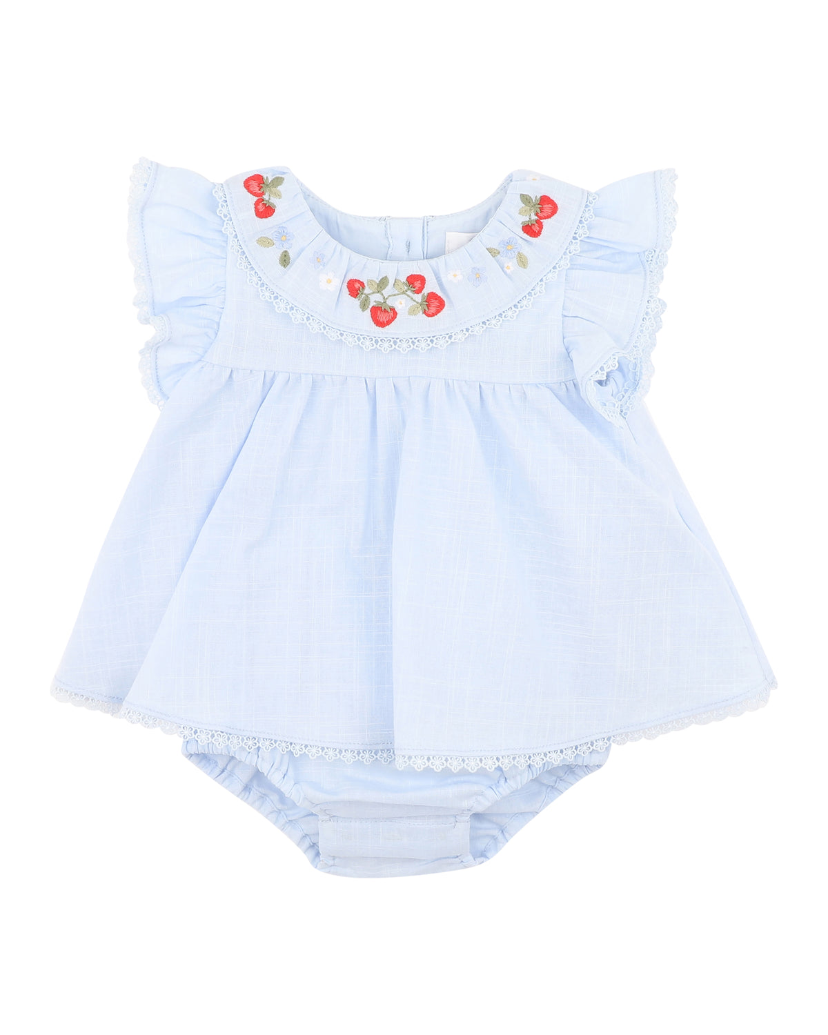 Minihaha Poppy Embroidery Overlay Bodysuit