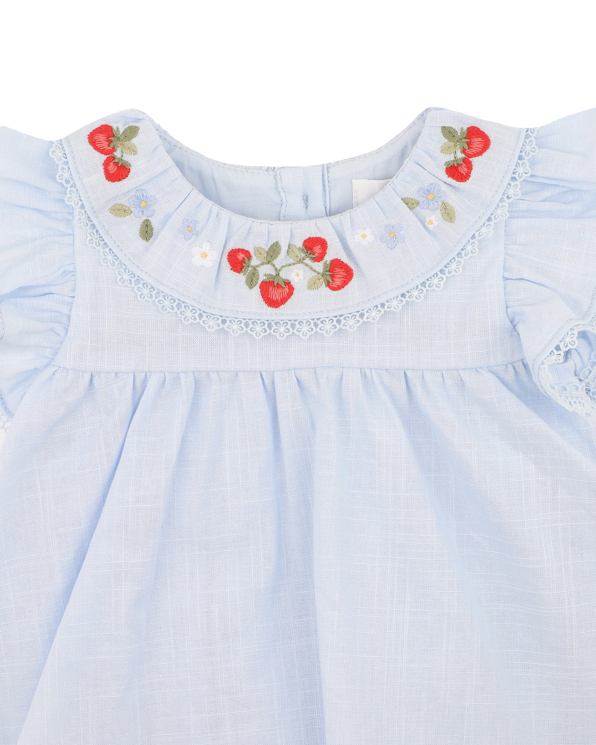 Minihaha Poppy Embroidery Overlay Bodysuit