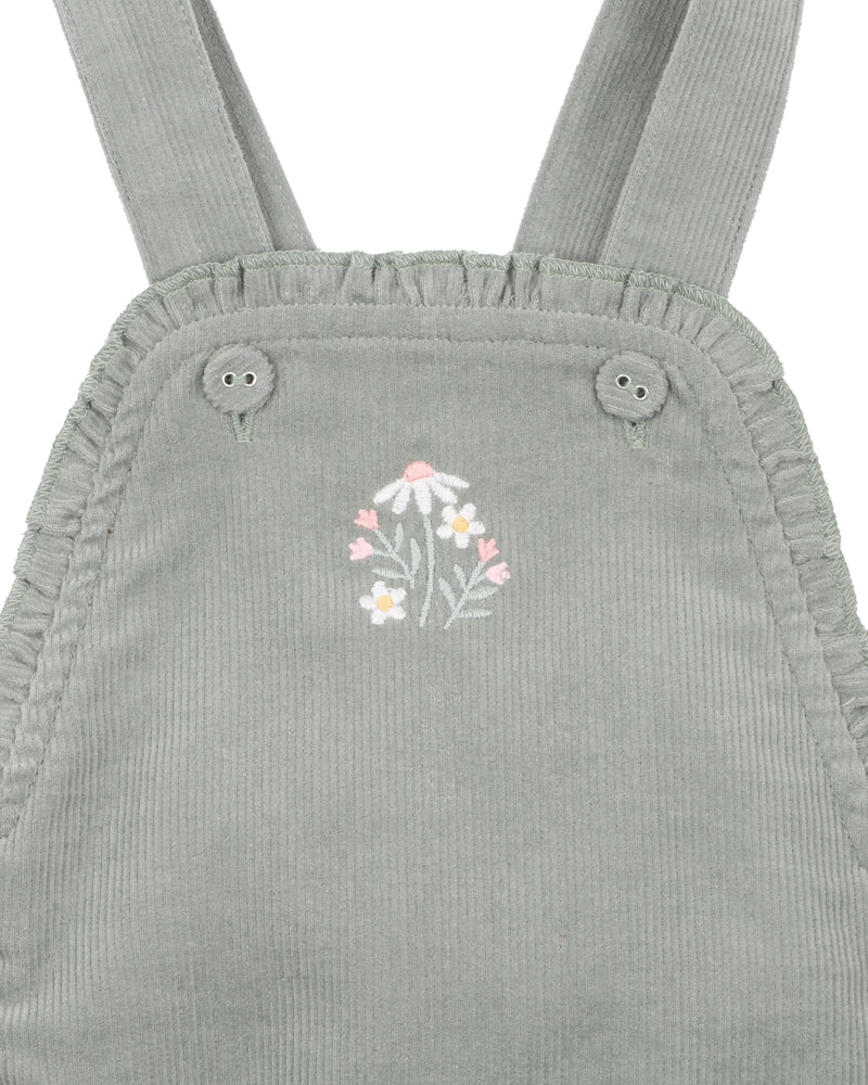 Minihaha Ciara Cord Overalls Dusky Sage