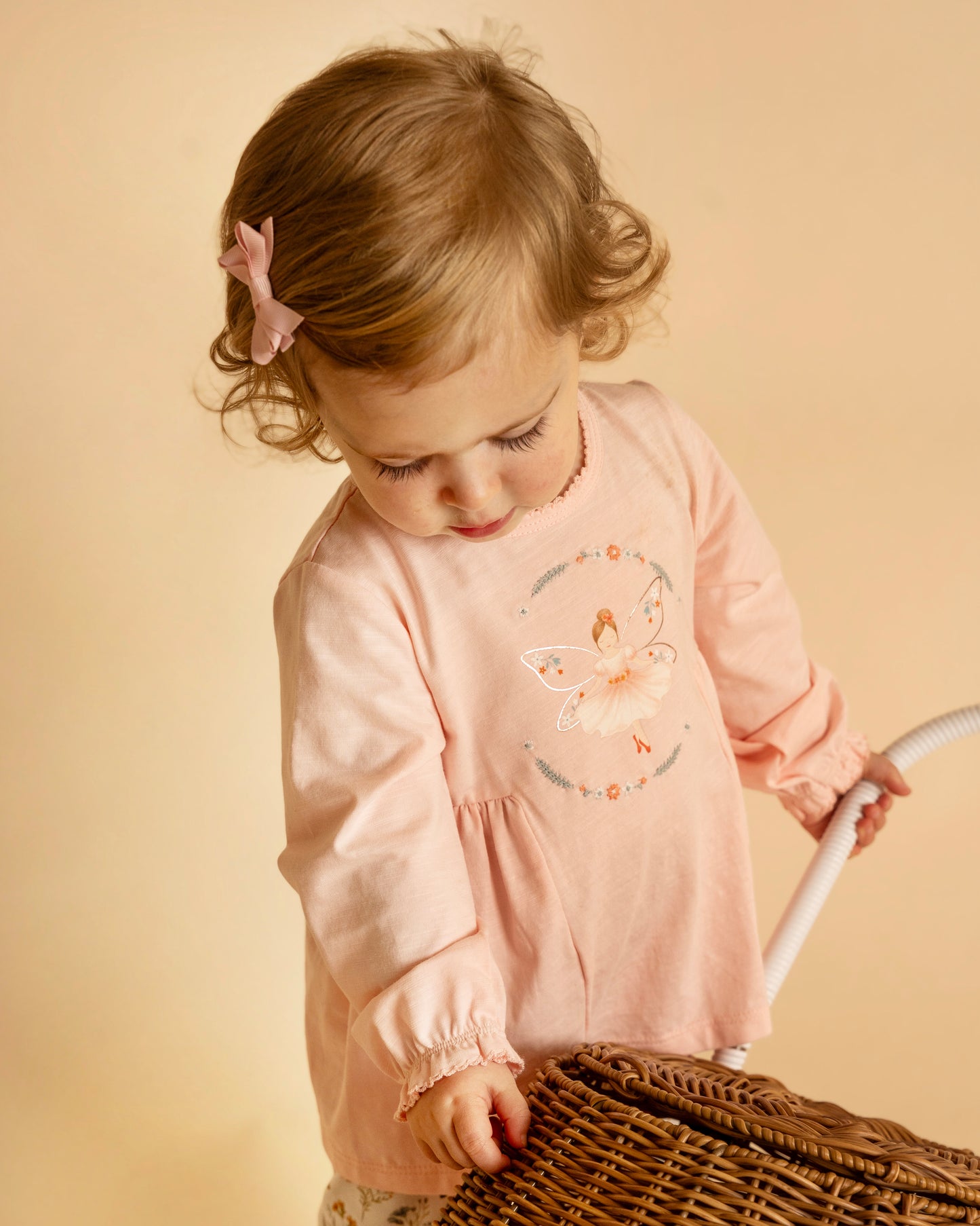 Minihaha Baby Gemma Ballerina Long Sleeve Tee Petal Pink