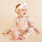 Minihaha Baby Fern Floral Organic Long Sleeve Zipsuit