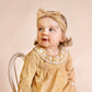 Minihaha Winnie Gingham Headband Mustard Check