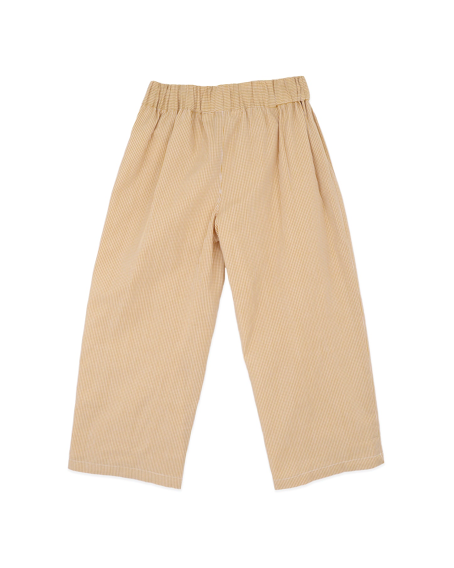 Minihaha Girls Winnie Gingham Pull On Jeans Mustard Check