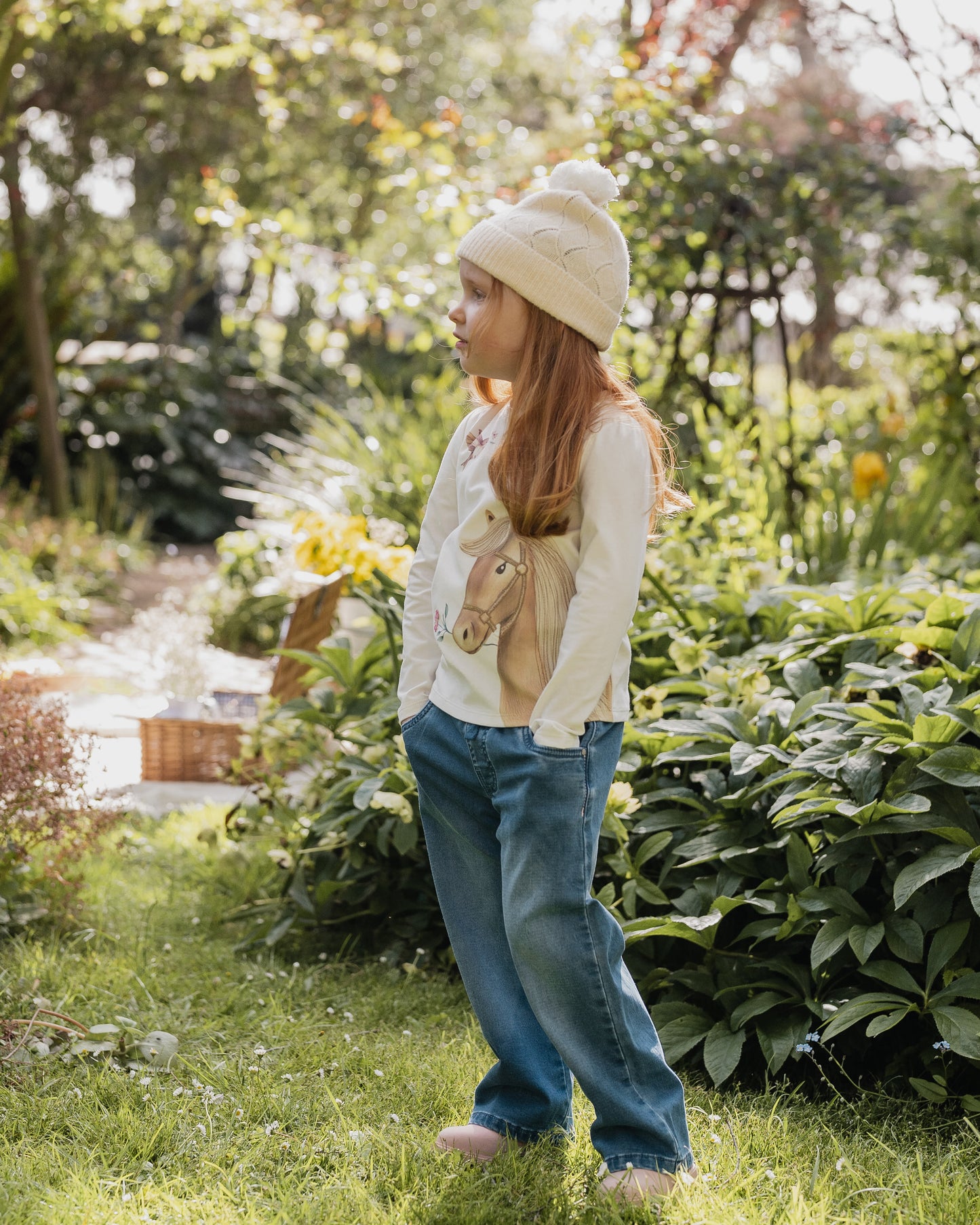Minihaha Girls Winnie Denim Pull On Jeans