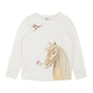 Minihaha Girls Winnie Horse Organic Long Sleeve Tee