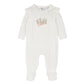 Minihaha Baby Emmy Velour Zip Onesie Snow