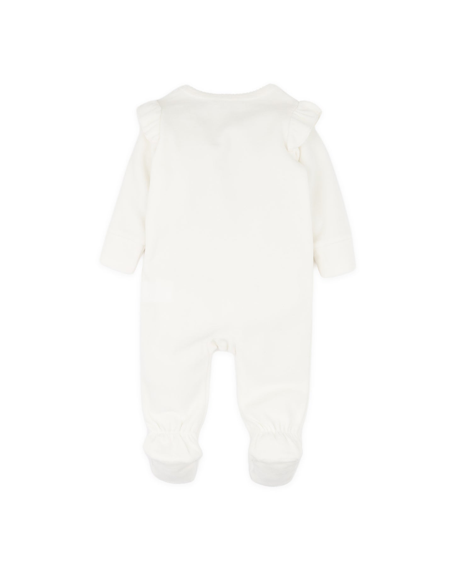 Minihaha Baby Emmy Velour Zip Onesie Snow