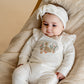 Minihaha Baby Emmy Velour Zip Onesie Snow