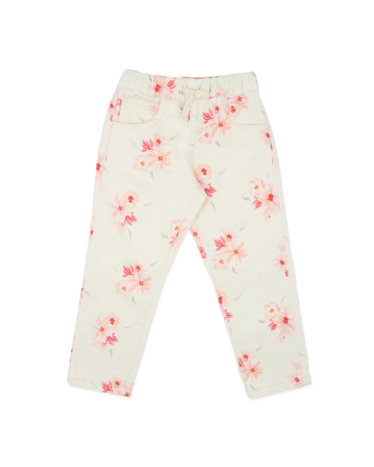 Minihaha Girl Emmy Petal Pull On Jeans