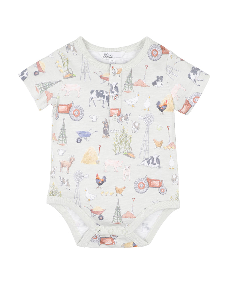 Minihaha Bodysuit Chester Print