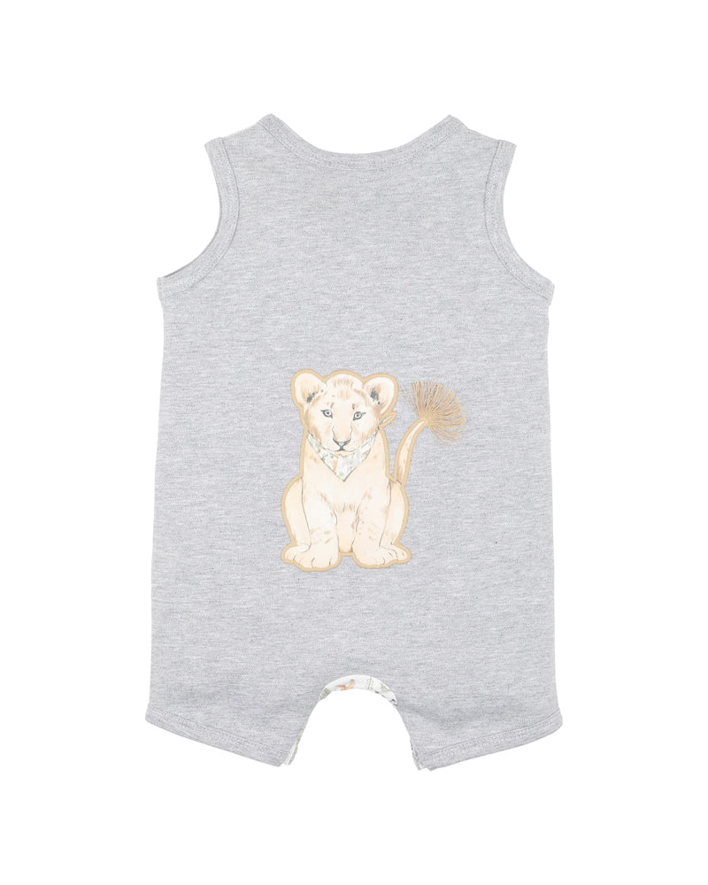 Minihaha Lion Cub Romper Ellis Print