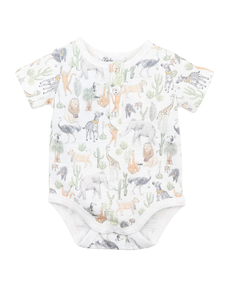 Minihaha Ellis Print Bodysuit Ellis Print