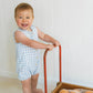 Minihaha Axel Check Romper Sky