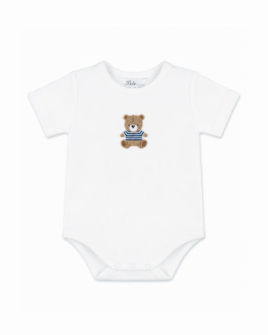 Minihaha Brady Organic Bear Bodysuit