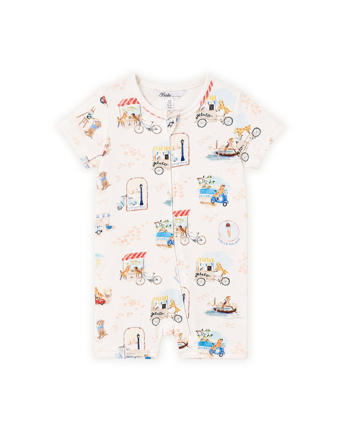 Minihaha Alexi Short Sleeve Zip Romper