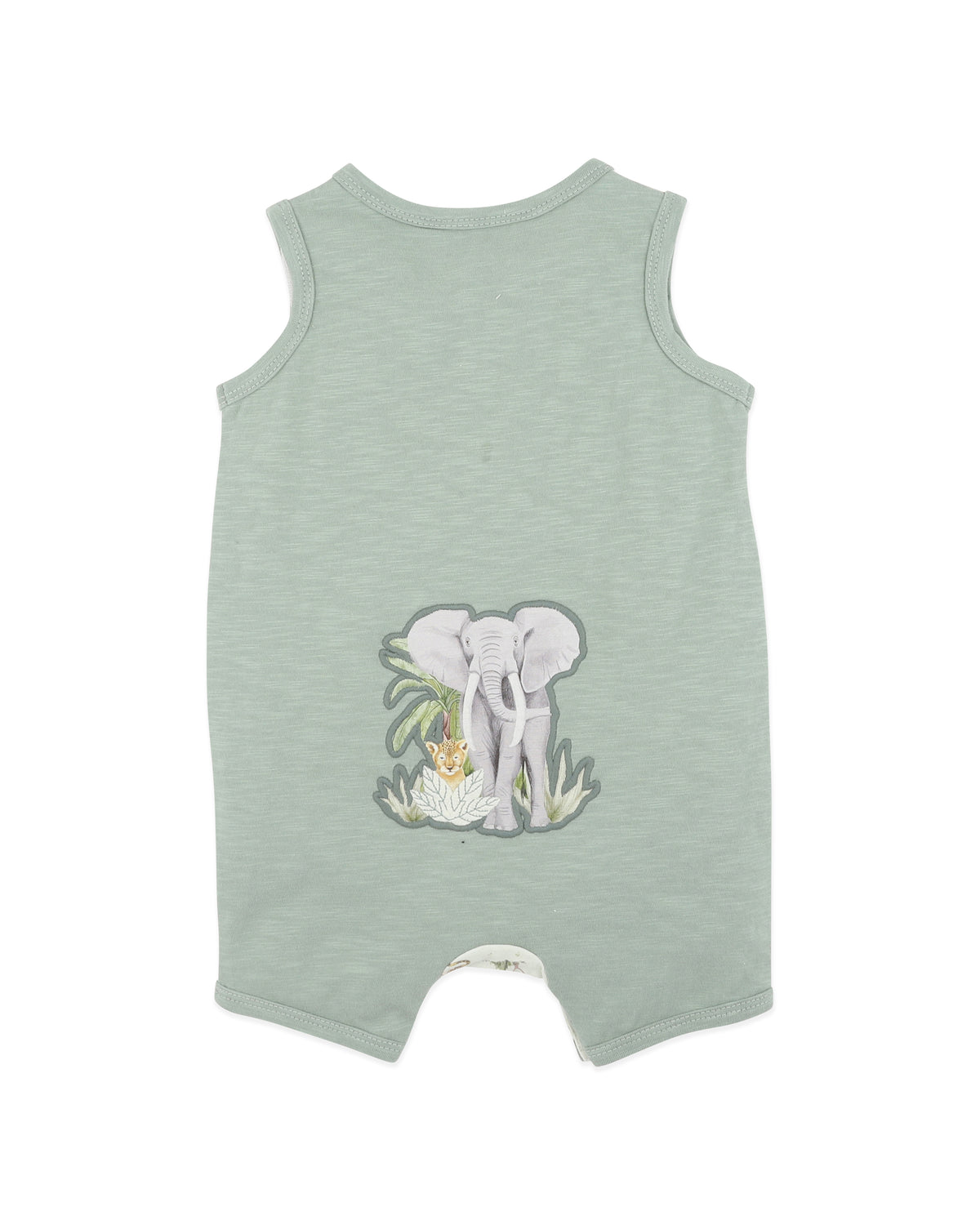 Minihaha Sway Print Elephant Romper