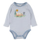 Minihaha Alvin Organic Stripe Long Sleeve Bodysuit