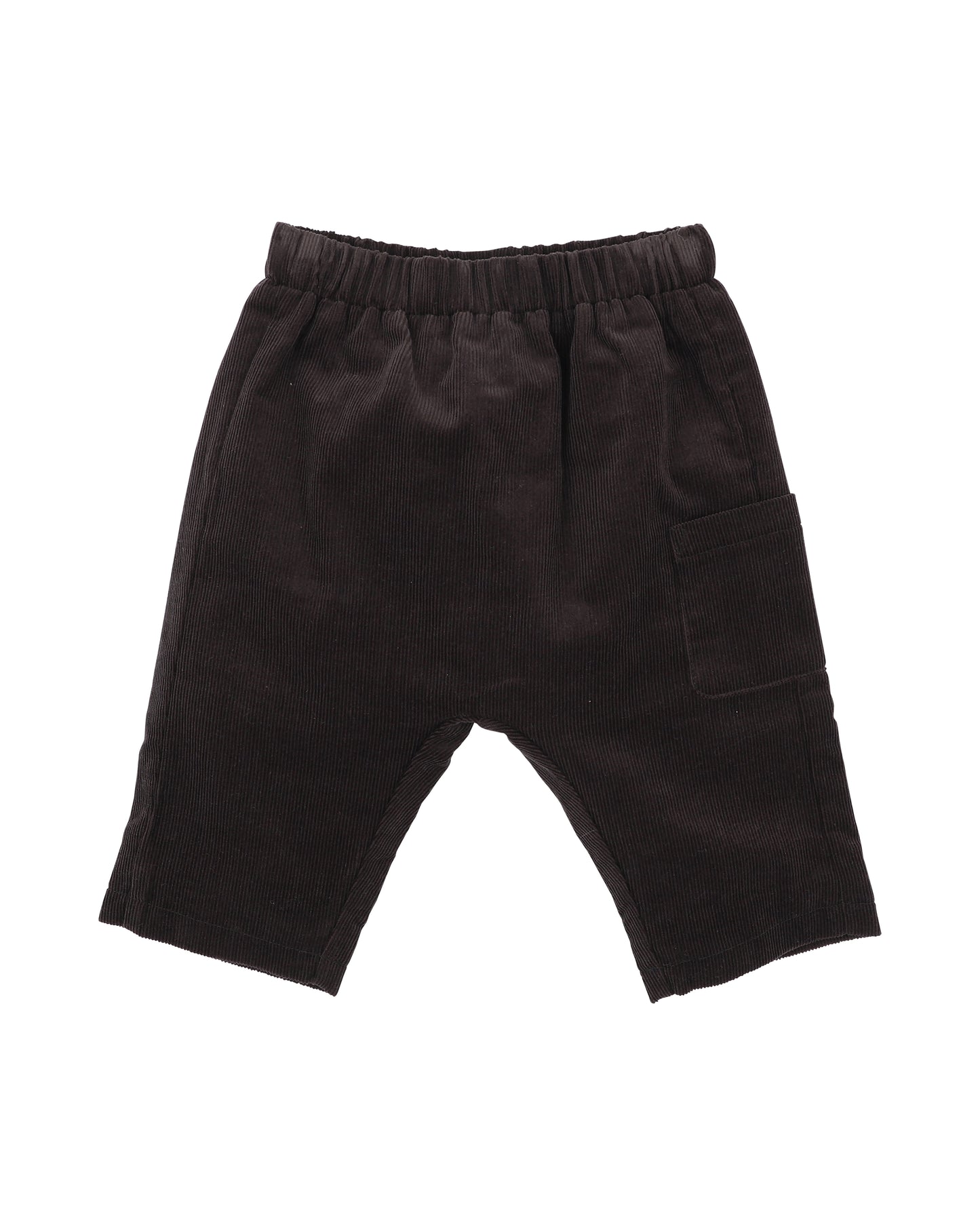 Minihaha Baby Otto Cord Pull On Pants Charcoal