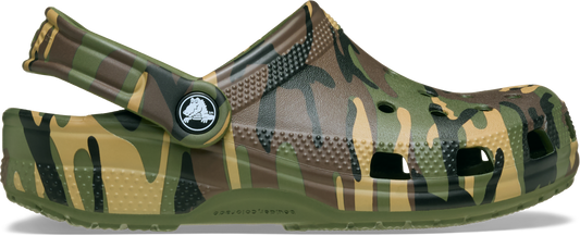 Crocs Classic Camouflage Clog Toddlers Army Green/Multi