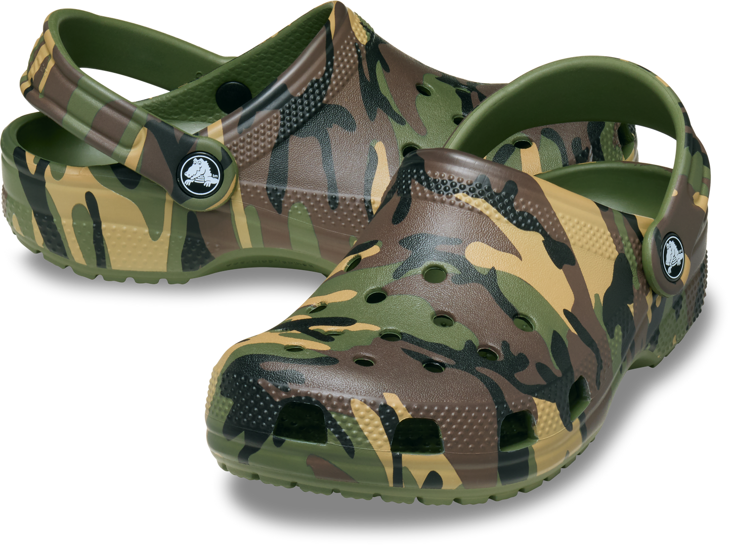 Crocs Classic Camouflage Clog Kids/Youth Army Green/Multi