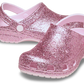 Crocs Classic Chunky Glitter Clog Toddlers Pink Milk