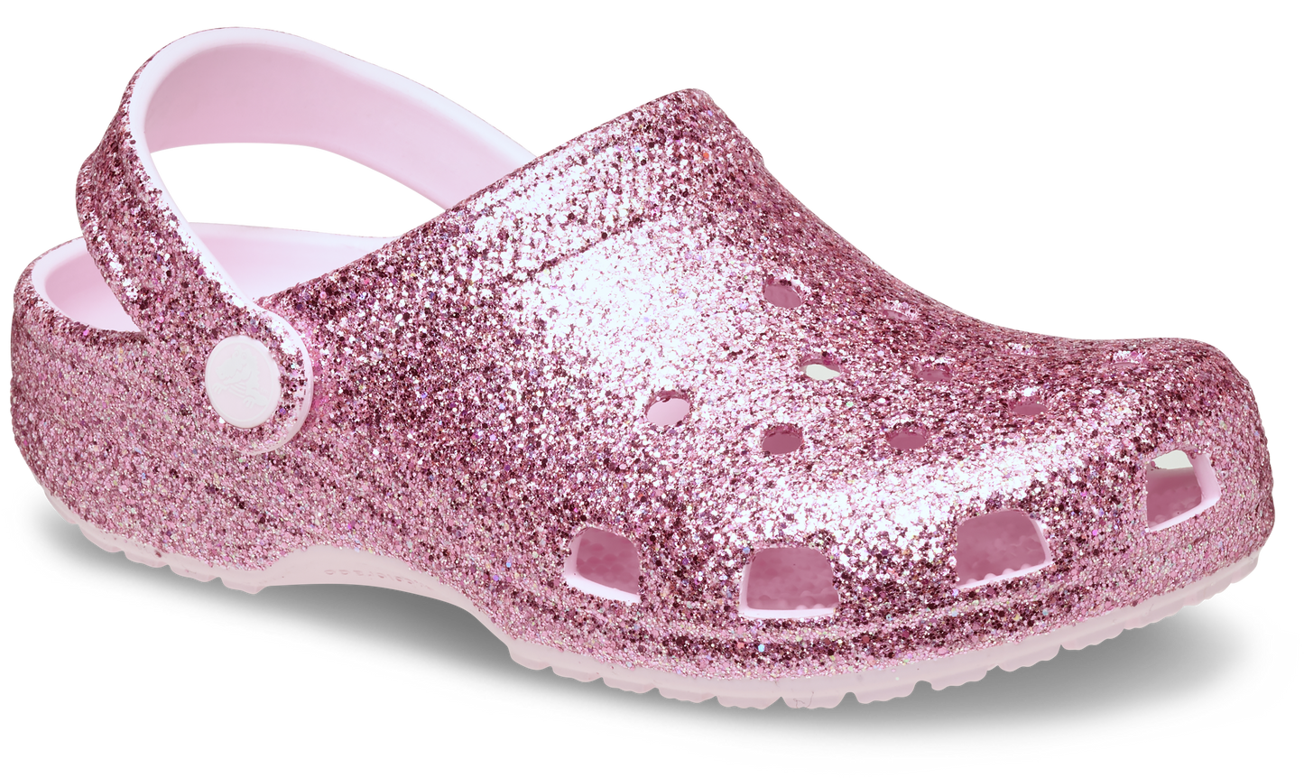 Crocs Classic Chunky Glitter Clog Kids/Youth Pink Milk