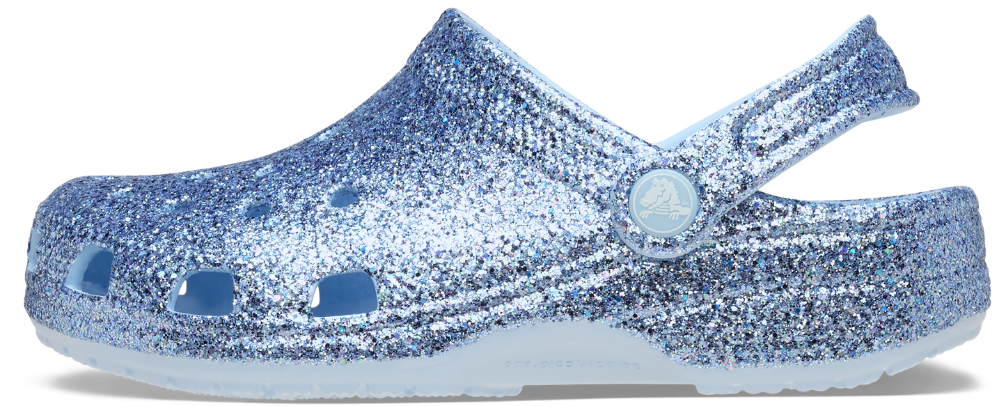 Crocs Classic Chunky Glitter Clog Kids/Youth Blue Frost