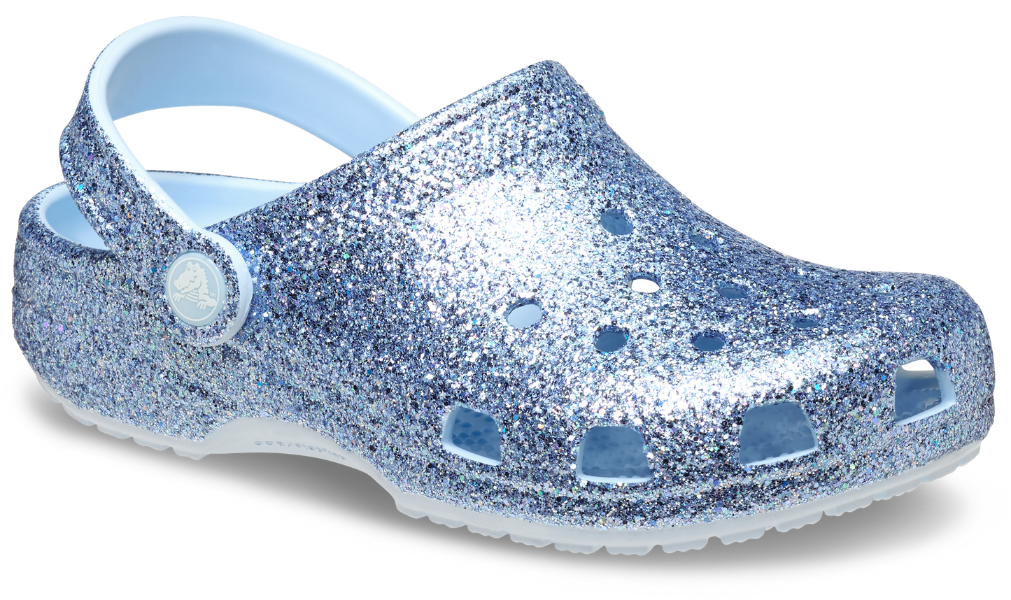 Crocs Classic Chunky Glitter Clog Kids/Youth Blue Frost