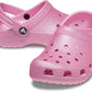 Crocs Classic Glitter Clog Toddlers Pink Tweed