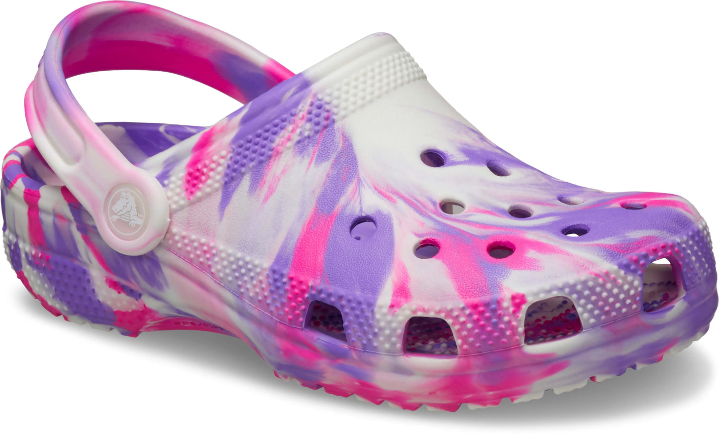 Crocs Classic Glow Marbled Clog Kids Pink Crush/Multi