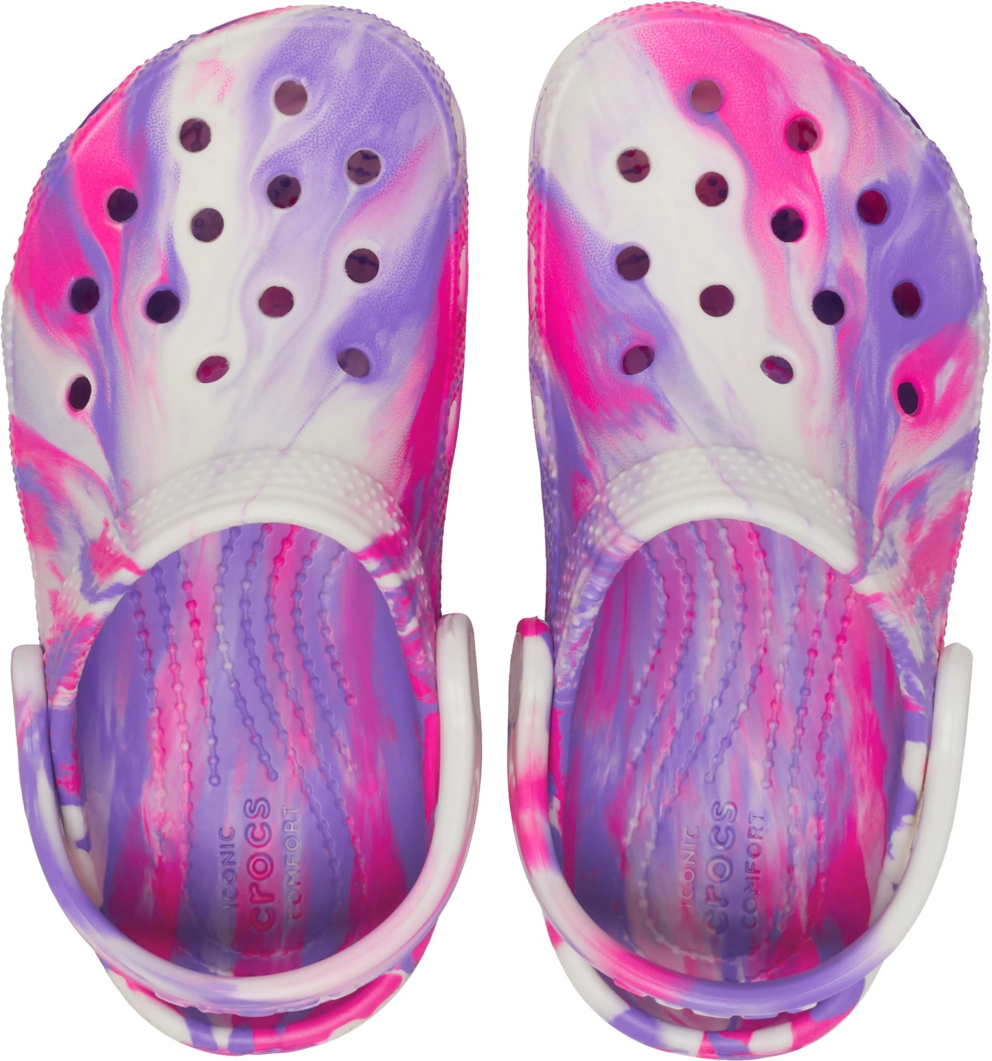 Crocs Classic Glow Marbled Clog Kids Pink Crush/Multi