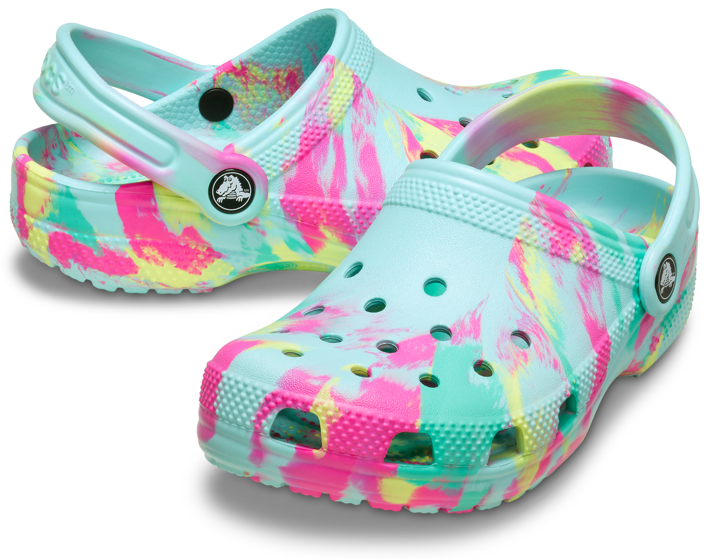 Crocs Classic Marbled Clog Kids/Youth Aquamarine/Multi
