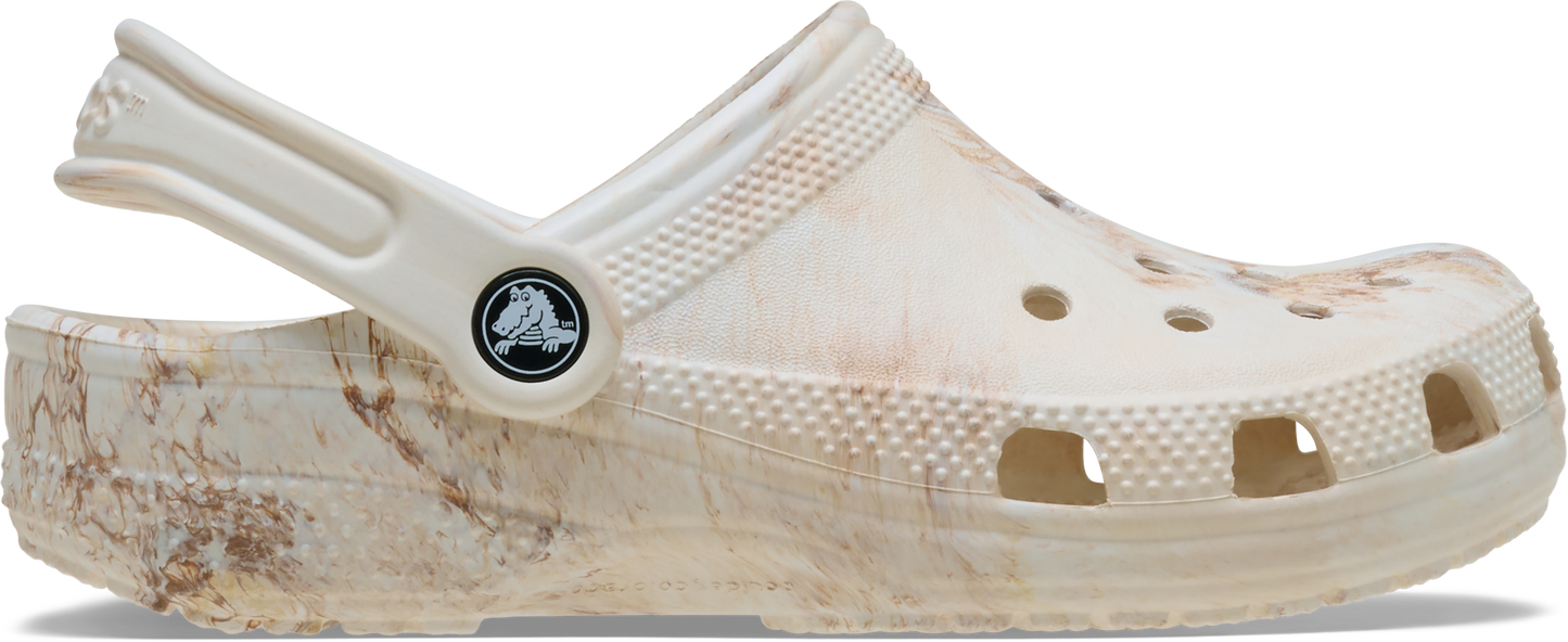 Crocs Classic Watercolour Marbled Clog Kids/Youth Bone Swirl