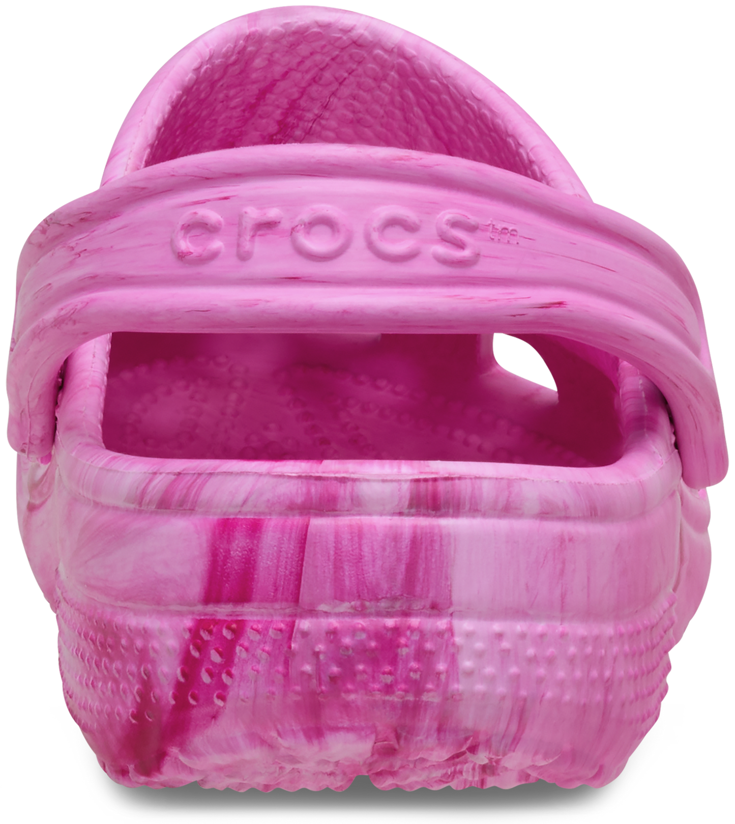 Crocs Classic Watercolour Marbled Clog Toddlers Pink Swirl