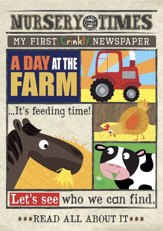 Crinkly Cloth Book Farm Animals