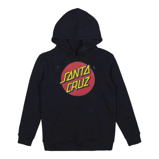 Santa Cruz Classic Dot Front Hoodie Black