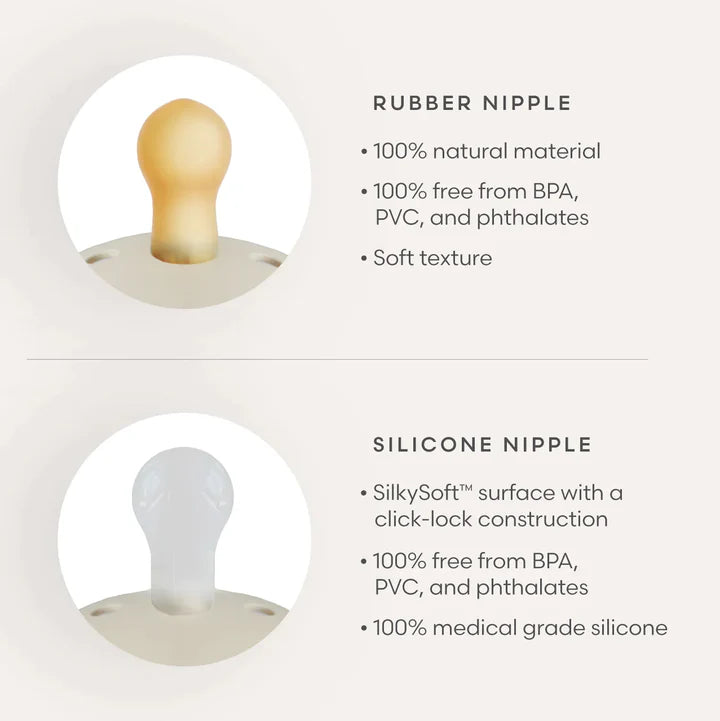 Frigg Moon Phase Natural Rubber Pacifiers Portobello Night