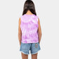 Santa Cruz MFG Dot Mono Front Muscle Tee Pale Pink Tie Dye