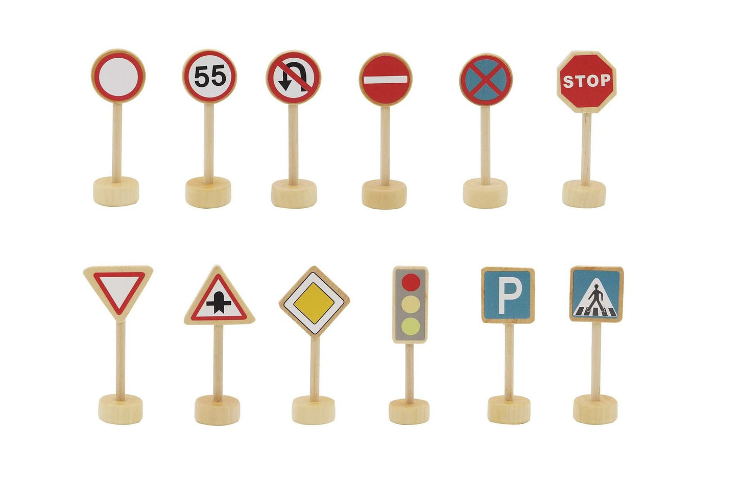 Wooden Road Sign Playset