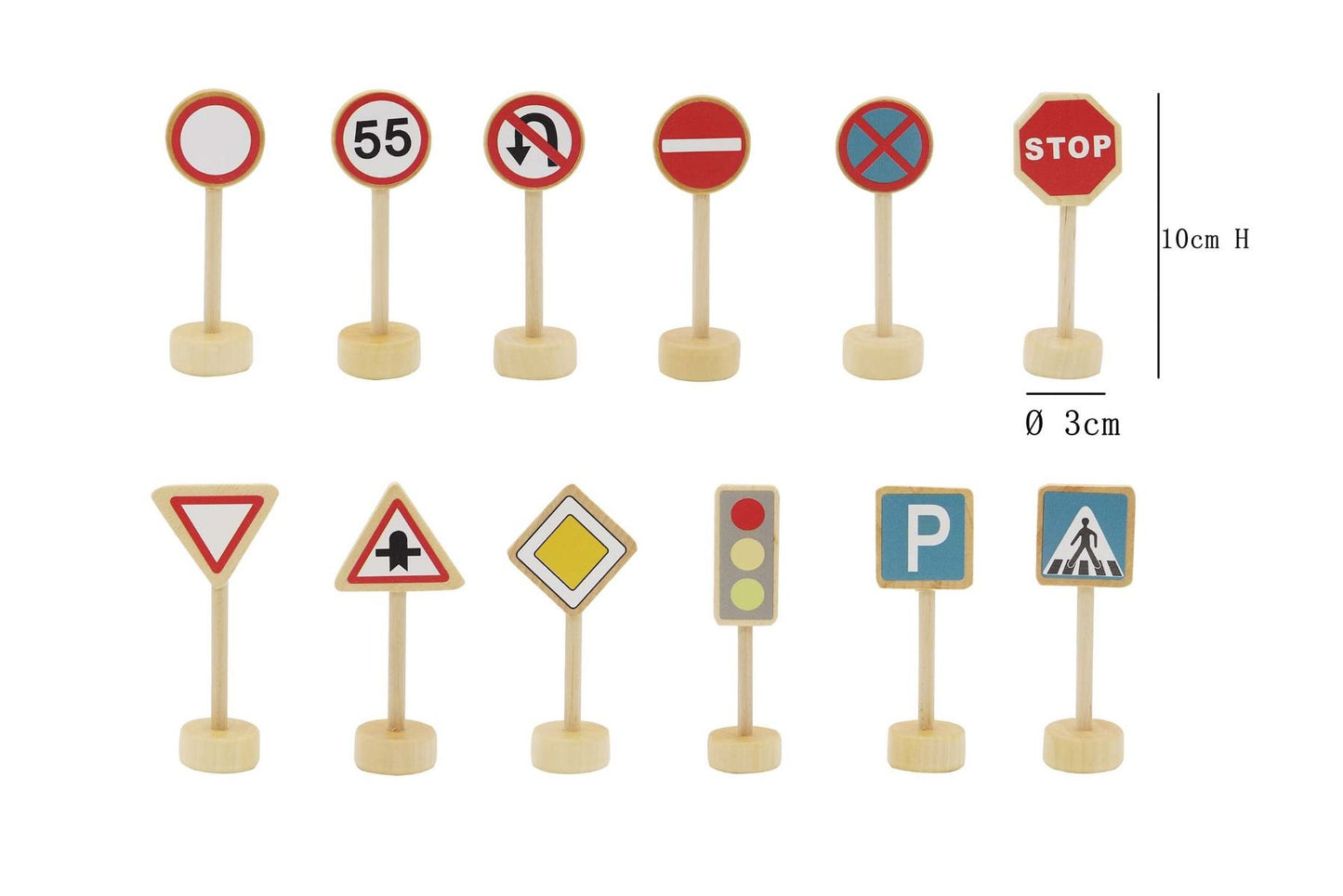 Wooden Road Sign Playset