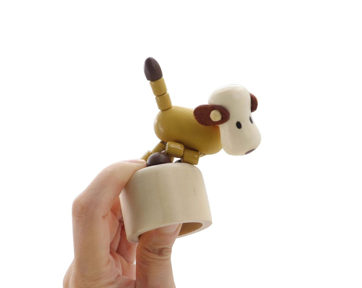 Wooden Farm Animal Press Toys