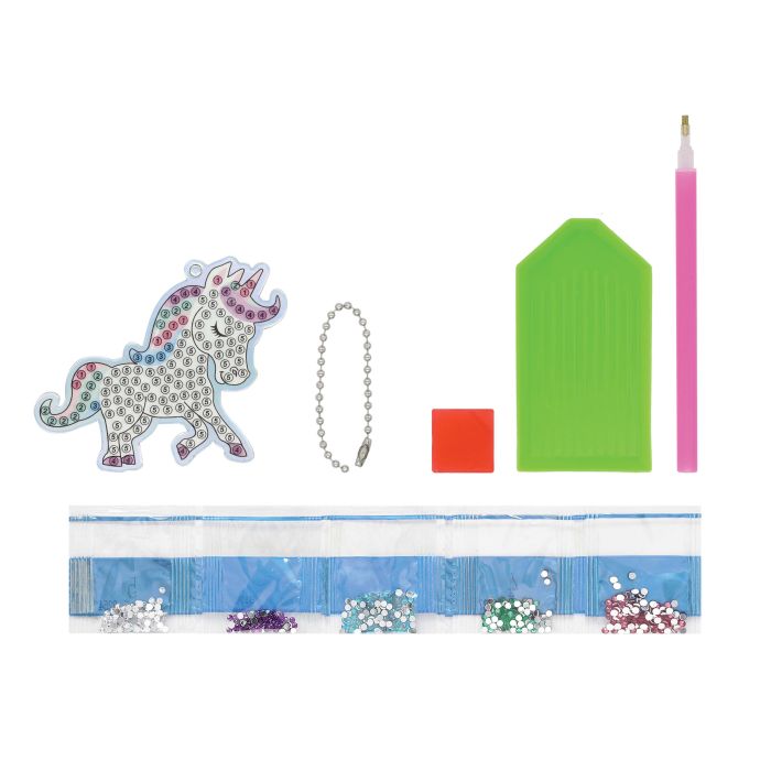 Discovery Zone Diamond Art Bag Charm