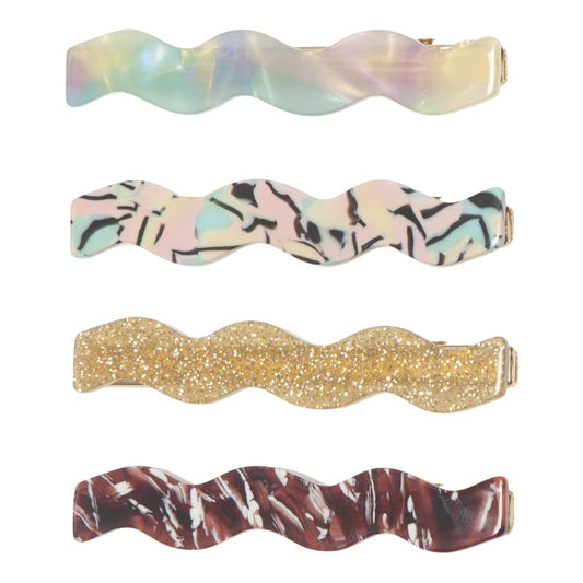 Mimi & Lula Wavy Acetate Clips Ziggy