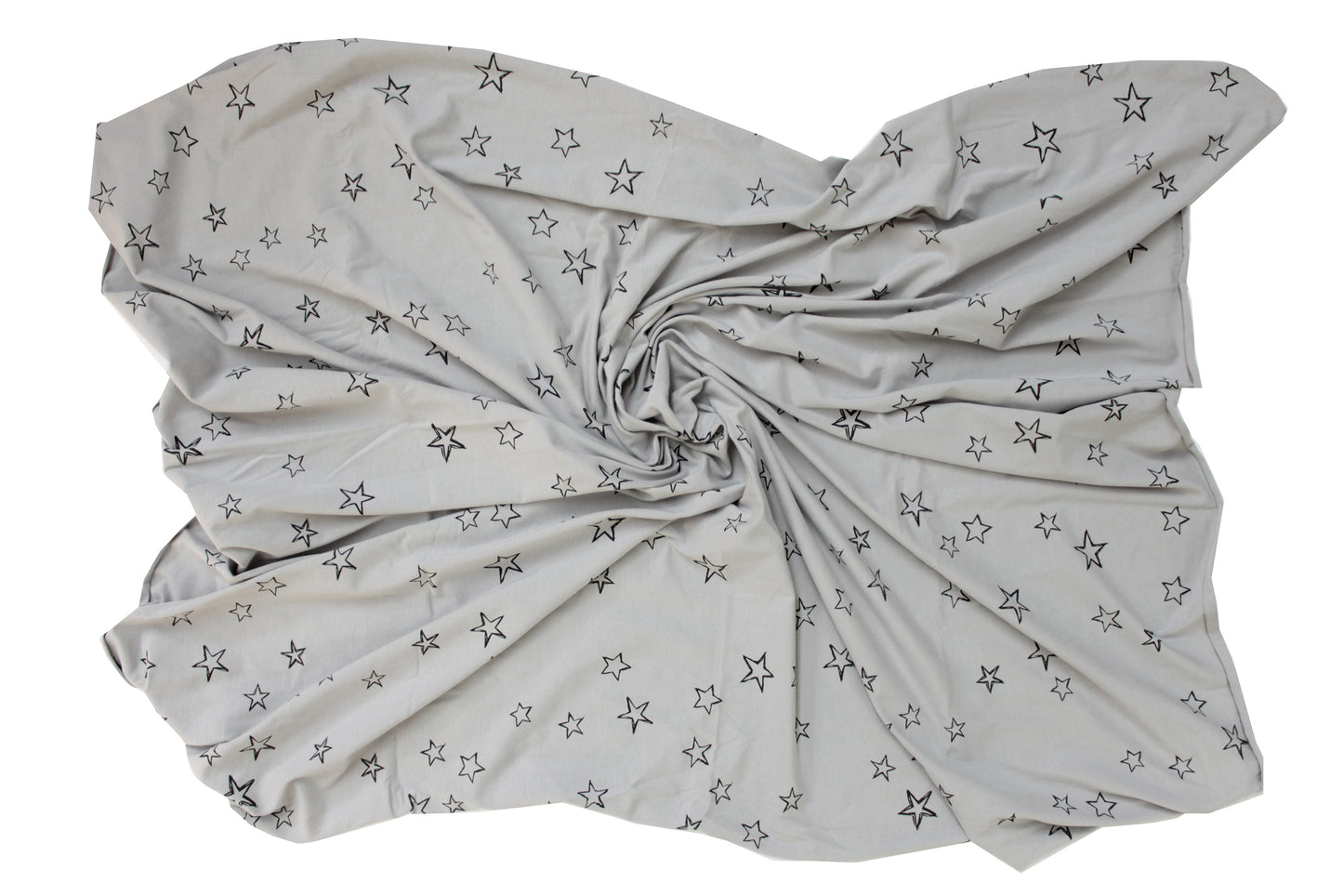 Burrow & Be Organic Cotton Stretchy Swaddle Star Grey