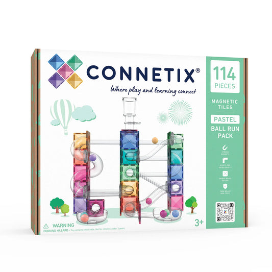 Connetix Ball Run Pastel Pack 114 pc